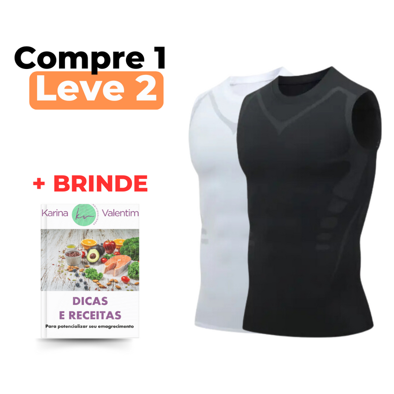 Camisa Modeladora - Ionic TechVest™ | COMPRE 1 LEVE 2 + 🎁 BRINDE